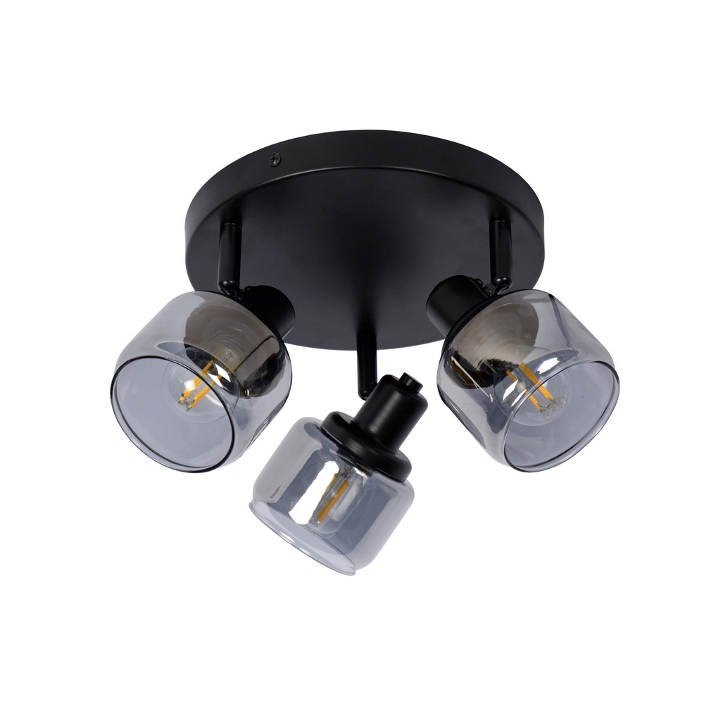 Lucide PlafondlampBjorn 3-lichts zwart - 77979/13/30